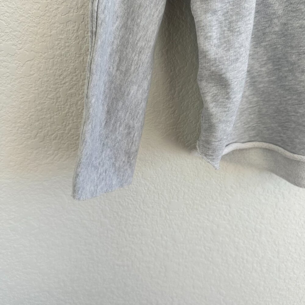 Frank & Eileen Raw Hem oversized Caplet Sweatshirt, grey, small - Picture 4 of 7